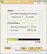 Monitor and Free RAM screenshot